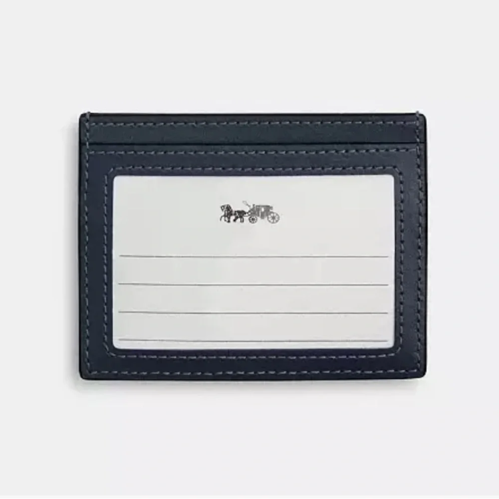 NWT Coach Quilted Denim Slim ID Card Case - Picture 2 of 6